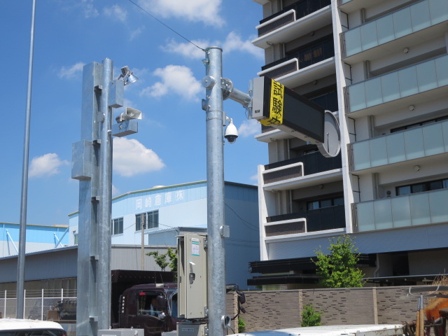 岡崎駅東土地区画整理事業　都市計画道路柱町線冠水表示施設設置工事